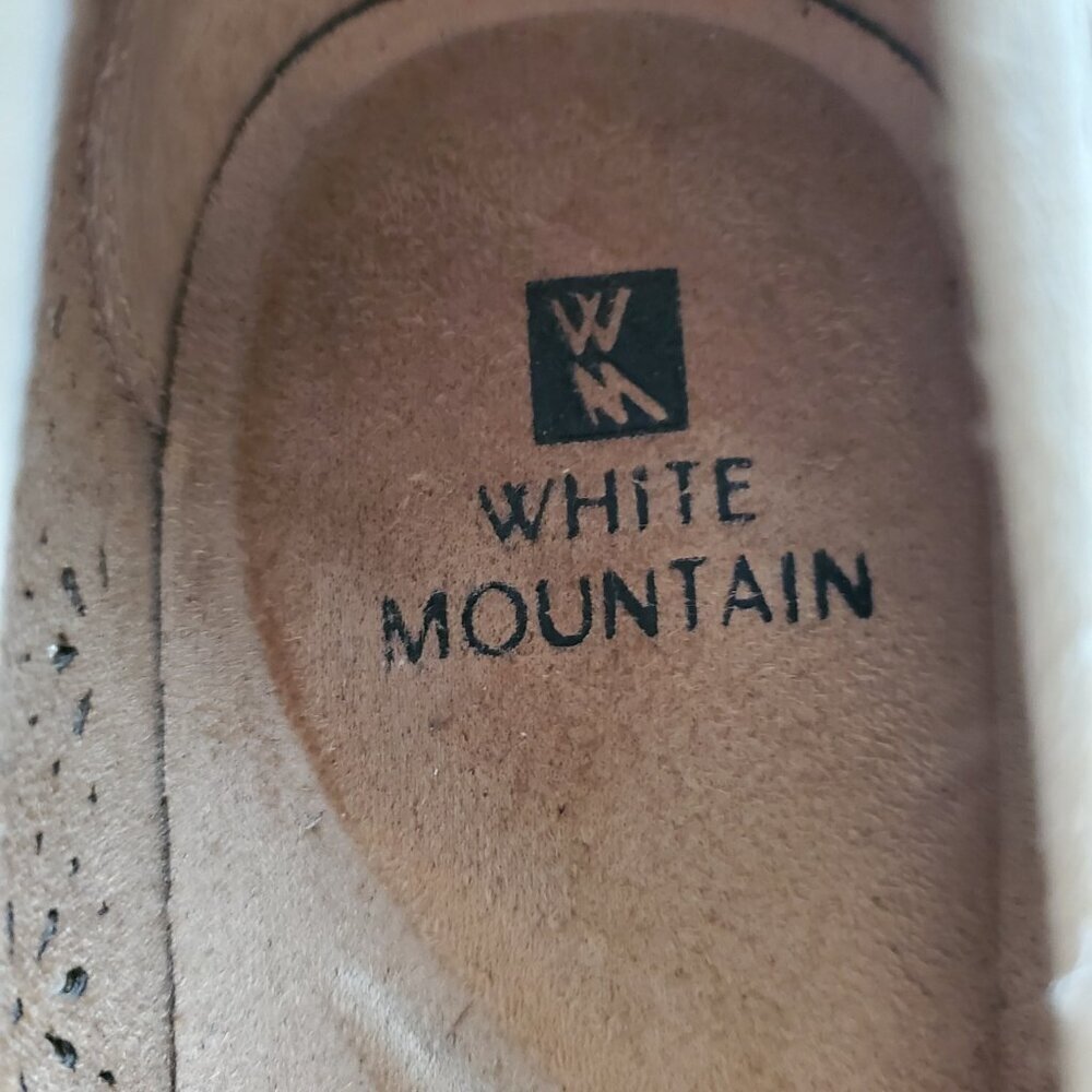 White Mountain Ballet Flats Rubber Platform Sole Tan Perforated Sporty Flats 7.5 - Picture 11 of 13